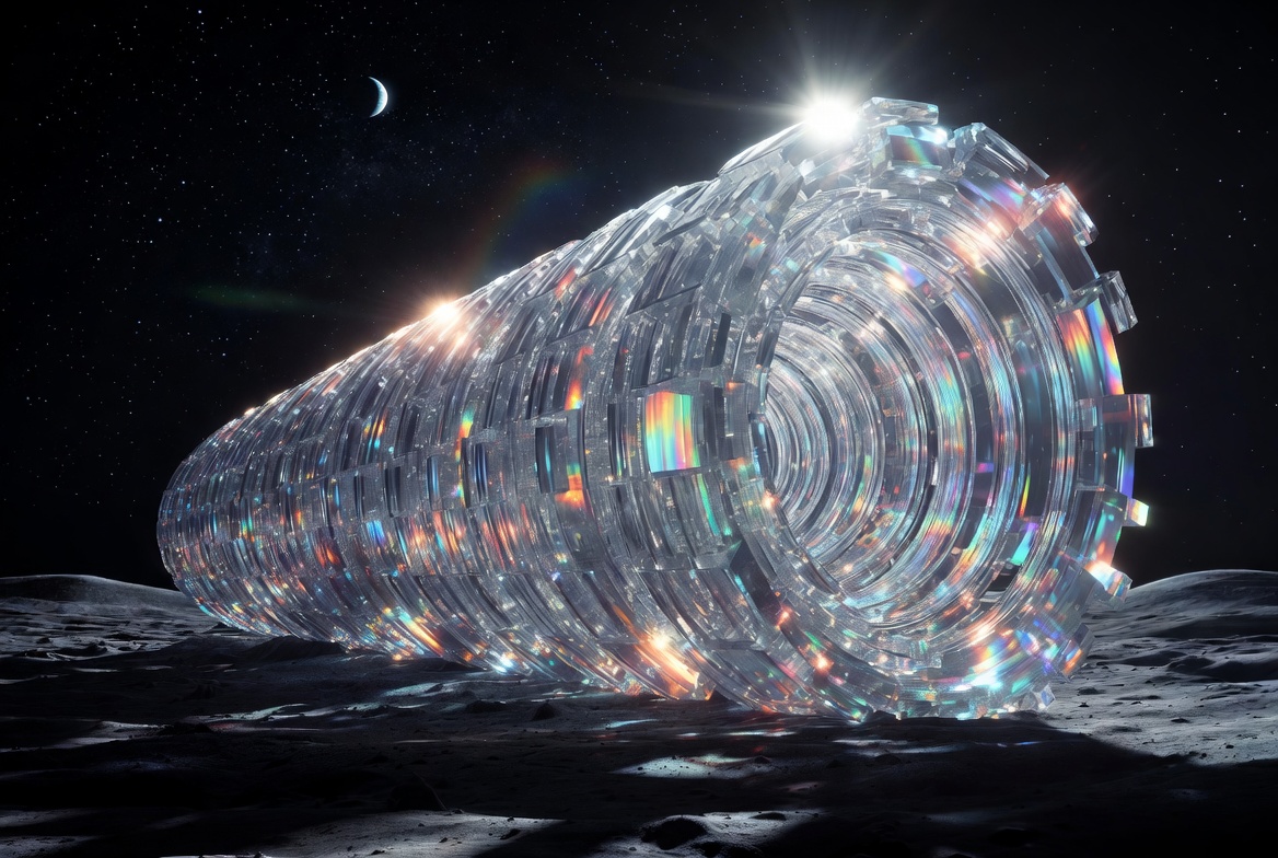 Lunar mass driver installation